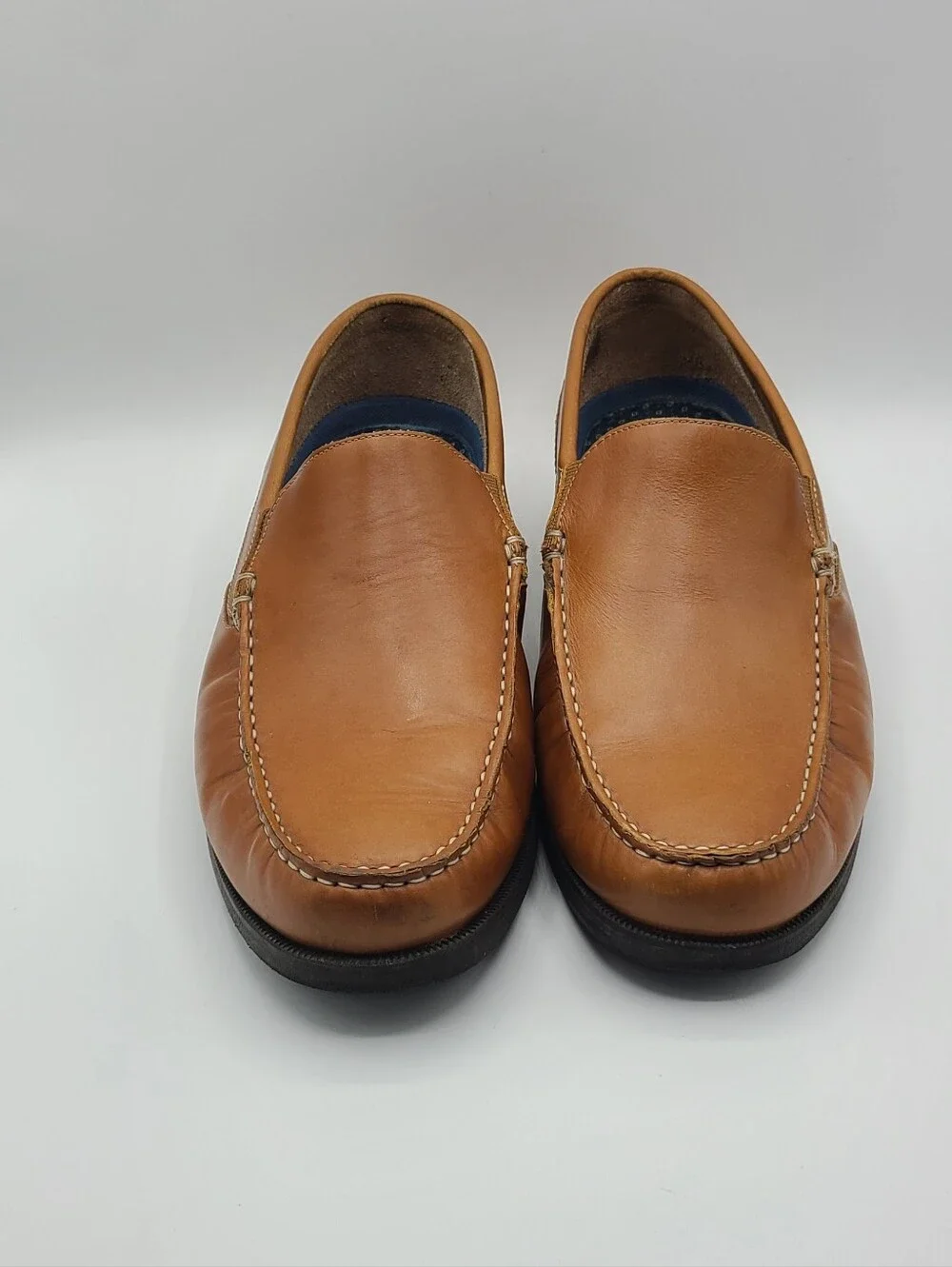 Rockport Tan Leather Slip-on Loafers 11 Wide